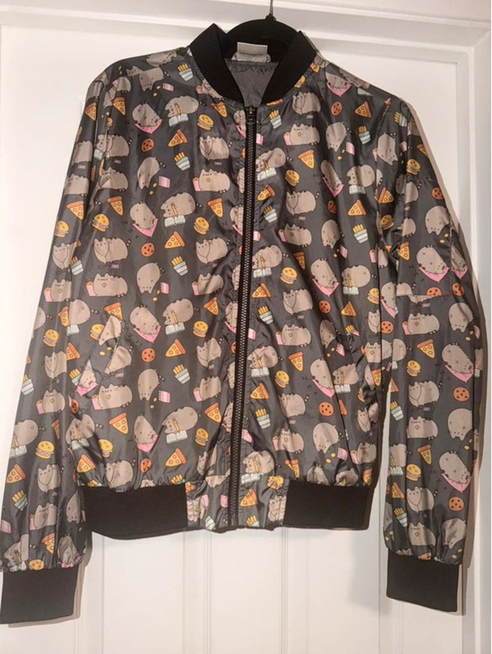 Pusheen Food Print Bomber Jacket – Women’s Small